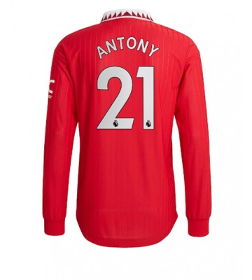 Manchester United Antony #21 Hjemmedrakt 2022-23 Langermet